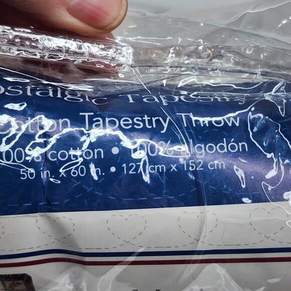 New Meijer Grocery Store Retirement Cotton Throw Blanket Tapestry 60x52 - Picture 3 of 6